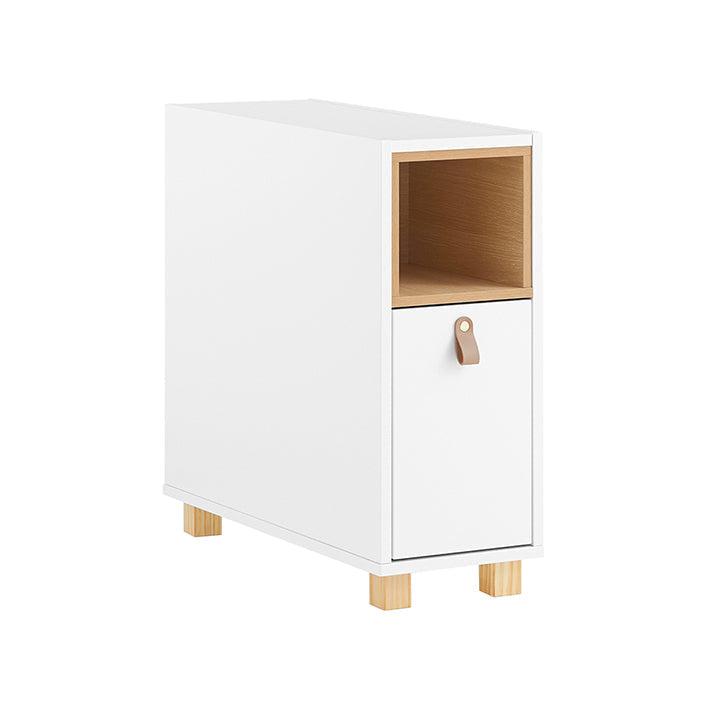 Sofa Bijzettafel - Bijzettafel - Nachtkastje - MDF & Grenen - 3 Laden & Compartiment - 24x60x60cm