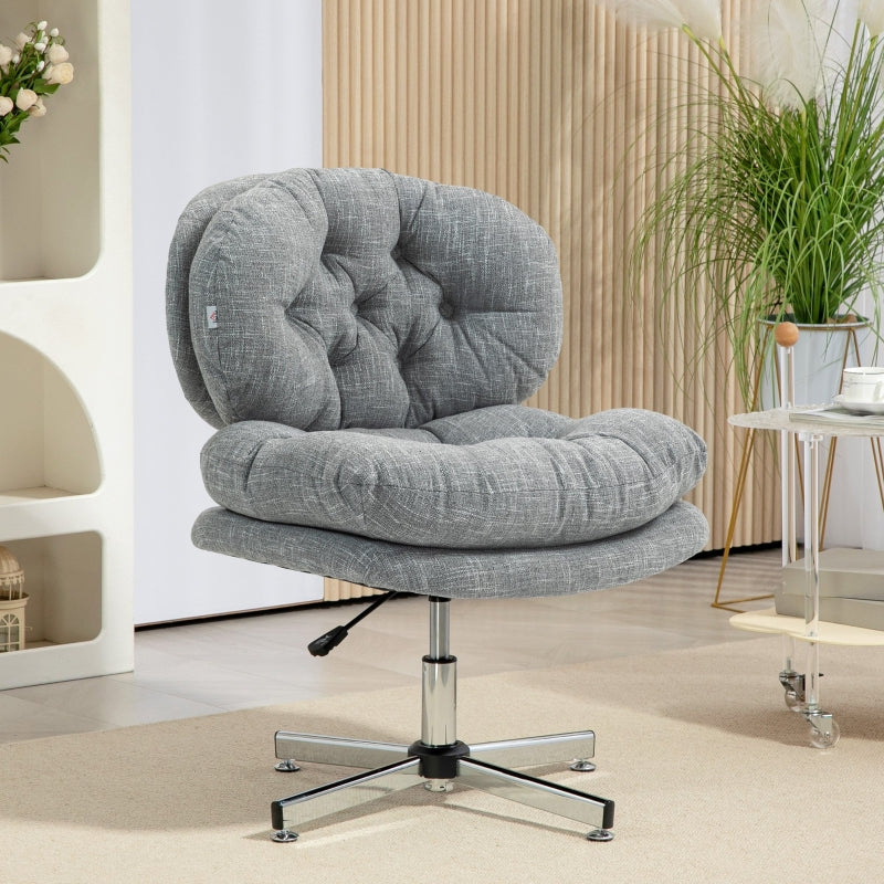 Ergonomische bureaustoel met schommelfunctie | Kleur: Grijs | Afmetingen: 65x65x84-94 cm