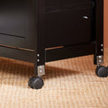 Opbergkast - Ladekast - Organizer - MDF en grenen - 67cm x 84,5cm x 37cm - Verrijdbaar met wielen - Verkrijgbaar in 3 kleuren