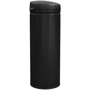 Sensor afvalbak 50L - Touchvrije RVS prullenbak | Kleur: Zwart