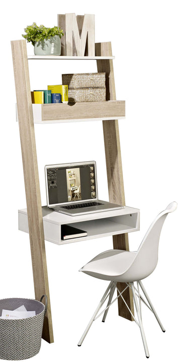 Wandplank met Bureau - Praktische Woonkamerplank - Studeerplank - Krasbestendig - 40cm x 65cm x 176cm