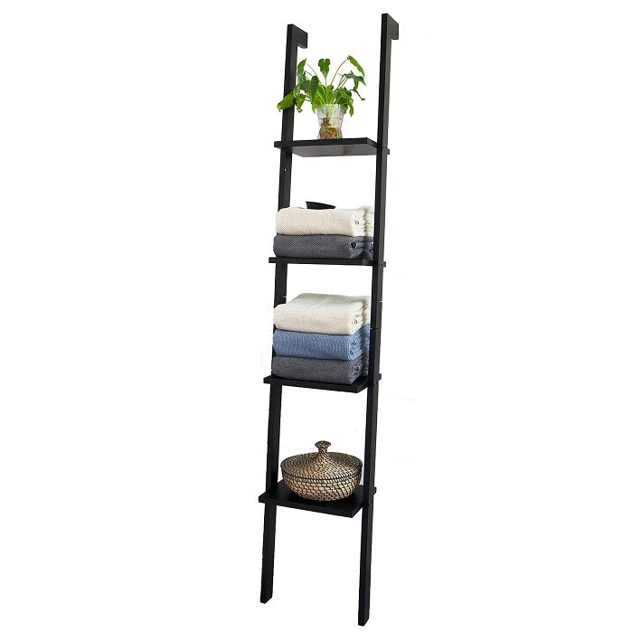 Bamboe MDF Plank - Opbergrek - Boekenkast - 4 verdiepingen - Eenvoudig ontwerp - 33cm x 180cm x 23cm