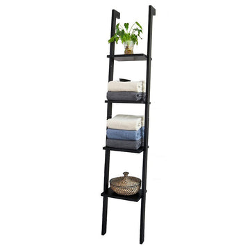 Bamboe MDF Plank - Opbergrek - Boekenkast - 4 verdiepingen - Eenvoudig ontwerp - 33cm x 180cm x 23cm