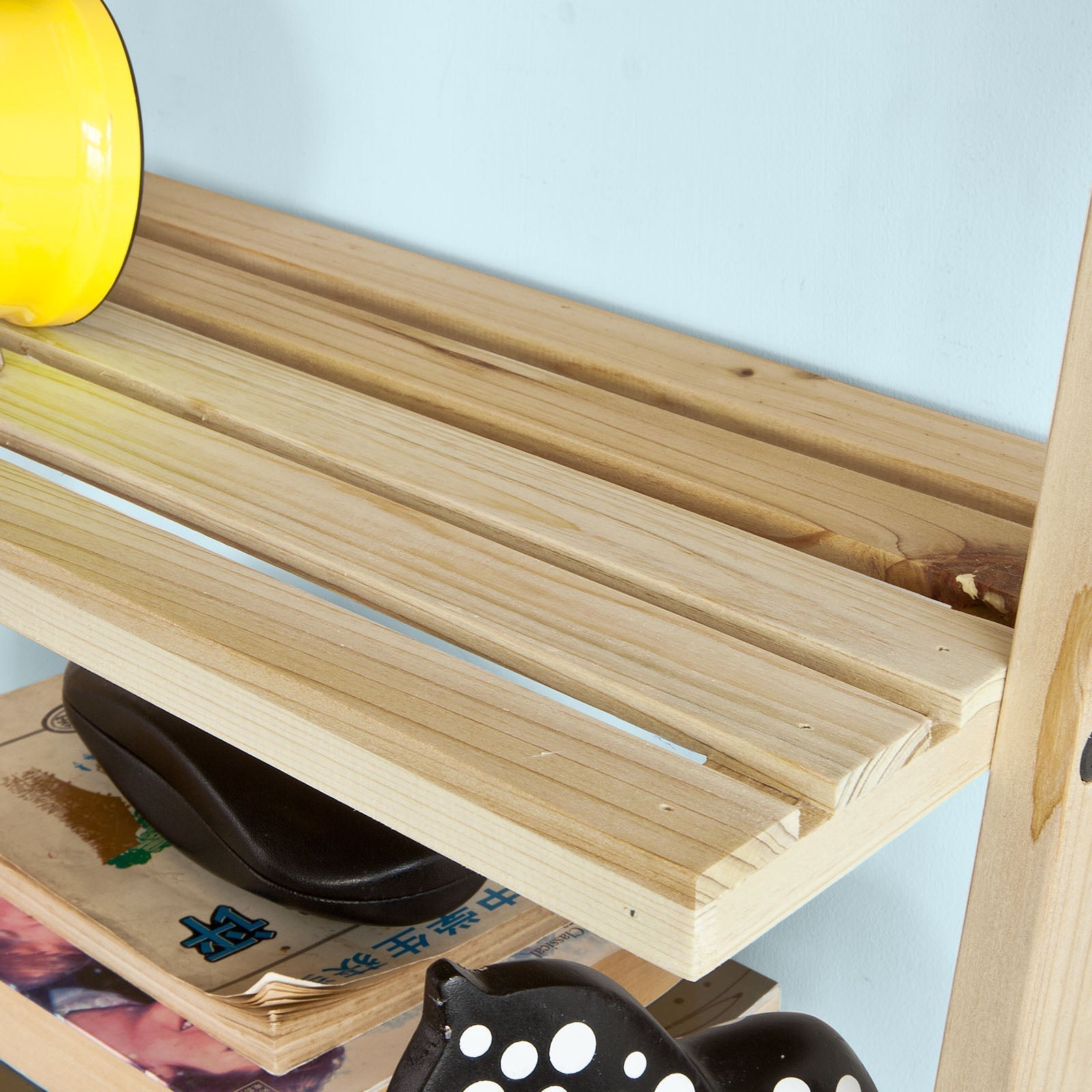 Houten Opbergplank - Displaystandaard - Organisator - Multifunctioneel - Milieuvriendelijk - 41 cm x 30 cm x 165 cm