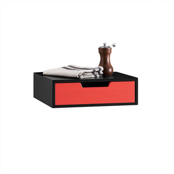 Thee- en Koffieorganizer - Lade - Capsuledispenser - Robuust en Duurzaam - 30x9x31cm - Vintage Style MDF & Bamboe