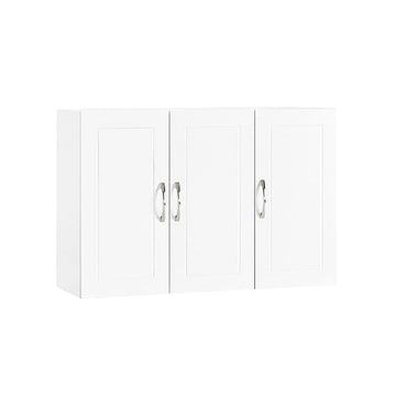 Badkamer Wandkast - Opbergkast - Wastafelkast - MDF Materiaal - 36kg Gewichtscapaciteit - 90cm x 60cm x 30cm