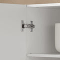 Badkamer Wandkast - Opbergkast - Wastafelkast - MDF Materiaal - 36kg Gewichtscapaciteit - 90cm x 60cm x 30cm