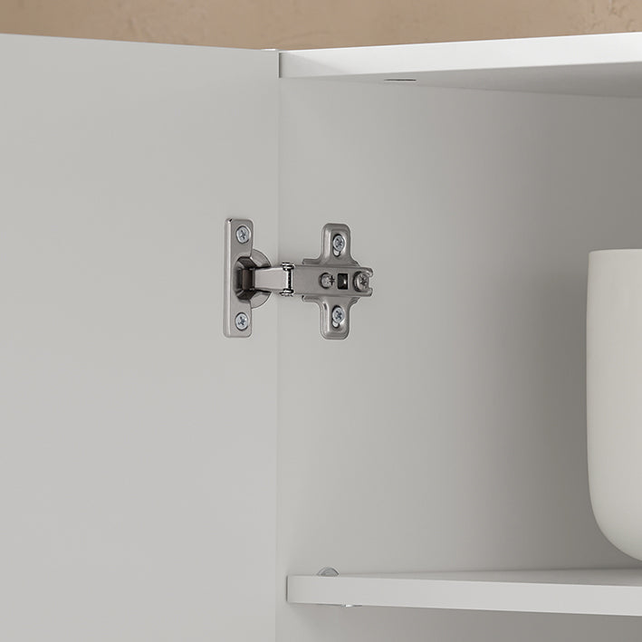 Badkamer Wandkast - Opbergkast - Wastafelkast - MDF Materiaal - 36kg Gewichtscapaciteit - 90cm x 60cm x 30cm