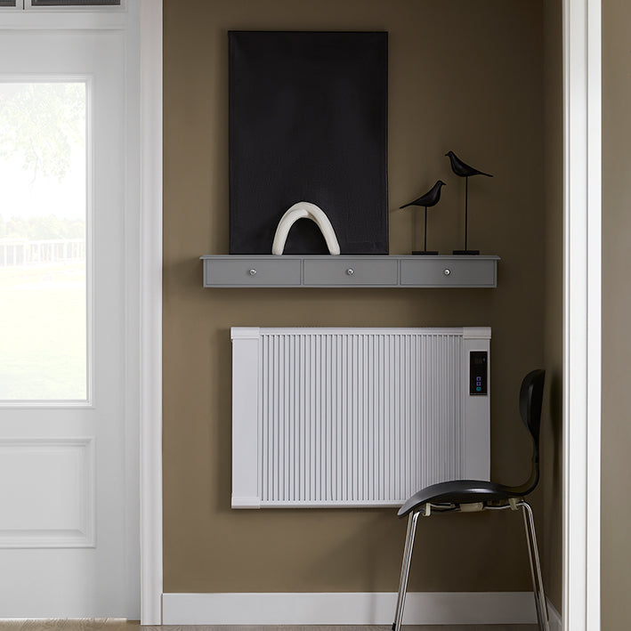 Zwevende Plank met Laden - Wandkast - Opbergorganisator - Modern Design - Ruimtebesparend - Geïntegreerde Stoppers - Lichtgrijs - 93cm x 10cm x 15cm