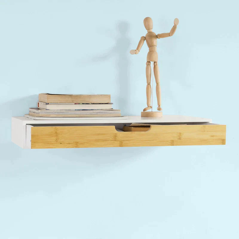 Wandlade - Zwevende plank met lade - Wandplank - Opbergrek