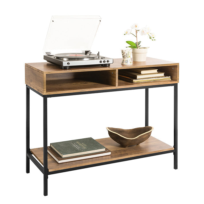 Moderne consoletafel - Salontafel - Haltafel - MDF en metalen constructie - Ruime opbergruimte - Veelzijdig gebruik - 100 cm x 80 cm x 40 cm