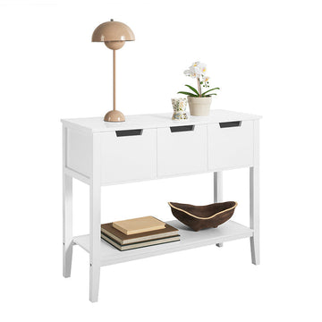 Moderne consoletafel FSB51-W - Dressoir - Haltafel - Duurzame MDF-constructie - Ruime opbergruimte - Krasbestendig - 93 cm x 79 cm x 33 cm