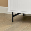 Modern Dressoir - Schoenenkast - Opbergkast - MDF en metalen constructie - Verstelbare planken - Veelzijdig gebruik - 70 cm x 87 cm x 37 cm