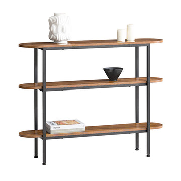 Consoletafel - Haltafel - Dressoir - Bijzettafel - Stevig en ruim - Verstelbare poten - Muurveilig kantelslot - PB(E1) en metaal - 110 cm x 86 cm x 25 cm
