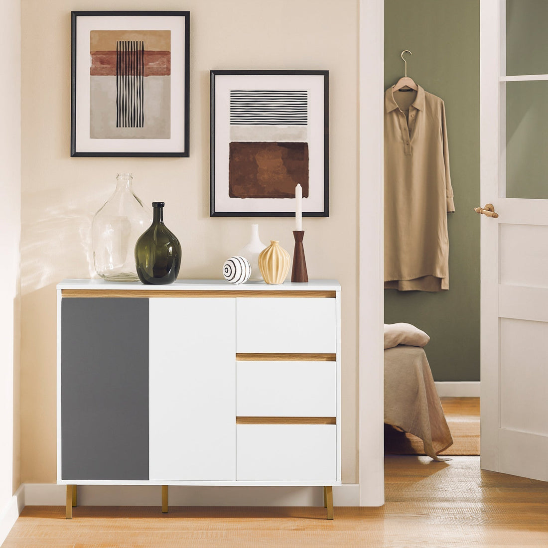 Dressoir Opbergkast - Kast - Slaapkamerkast - B97 × D34 × H80cm