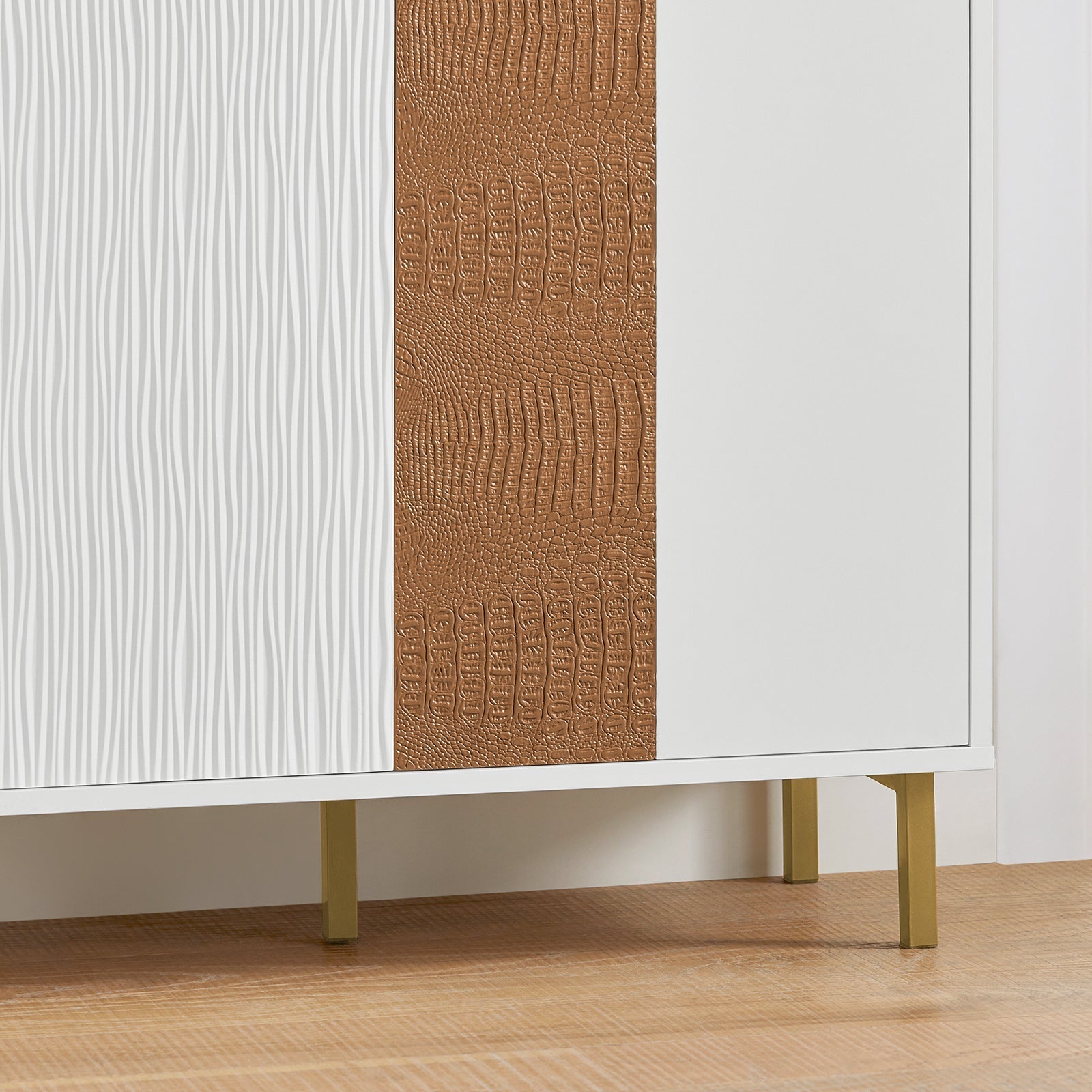 Moderne keukenkast Dressoir - Halkast - Dressoir - Verstelbare planken - Stevige metalen poten - Eenvoudige montage - 80 cm x 95 cm x 34 cm