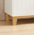 Keukenkast Dressoir - Halkast - Dressoir - TV-kast - Verstelbare Planken - Muuranker Veiligheid - Ruime opbergruimte - MDF & Rubberhout - 120cm x 90cm x 40cm