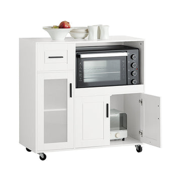 Magnetron Keukenkast - Opbergkast - Pantry Organizer - MDF - Verstelbare plank - 88,5 cm x 89 cm x 40 cm