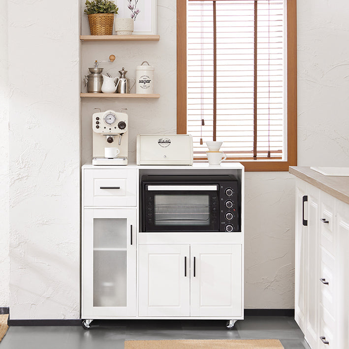 Magnetron Keukenkast - Opbergkast - Pantry Organizer - MDF - Verstelbare plank - 88,5 cm x 89 cm x 40 cm