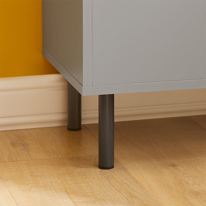 moderne keukenkast - dressoir - halkast - dressoir - MDF en metalen constructie - verstelbare planken - anti-tip ontwerp - 80 cm x 75 cm x 35 cm