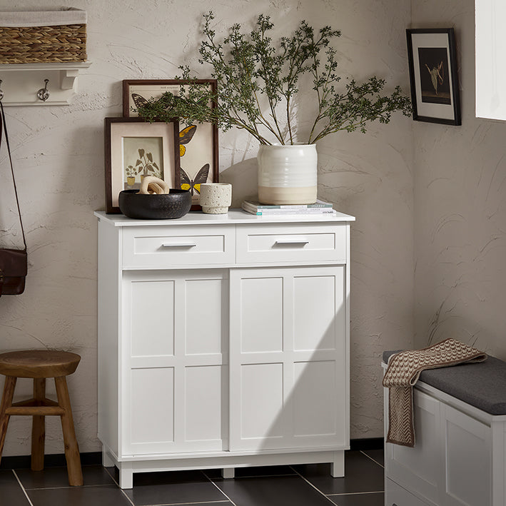 Schoenenkast - Schoenenrek - Schoenenorganizer - MDF(E1) - 80cm x 85cm x 40cm - 25kg - 75kg Draagvermogen