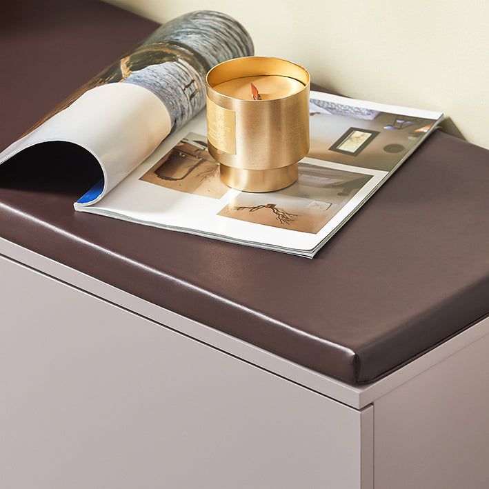Opbergbank - Halorganisator - Schoenenkast - Verstelbare Planken - Comfortabel Kussen - 90 x 34 x 47 cm
