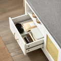 Schoenenkastbank - Ingangsbank - Opbergorganisator - MDF en grenen constructie - Schimmelbescherming - Antislippads - 81 cm x 46 cm x 36 cm
