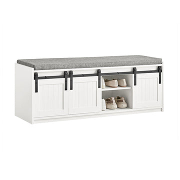 moderne schoenenbank - entreebank - opbergorganisator - MDF-constructie - hoog draagvermogen 200 kg - ruim met 6 vakken - 120 cm x 45 cm x 35 cm
