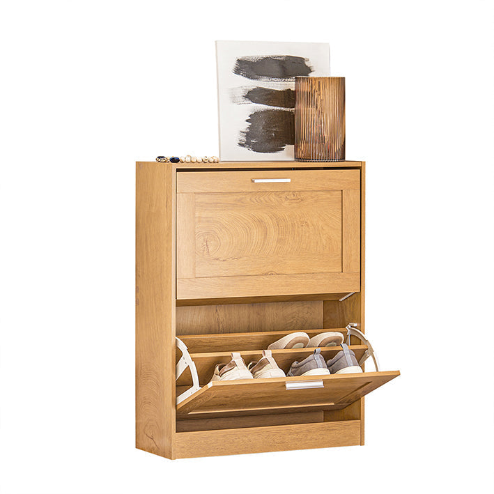 Schoenenkast met Kantelslot - Schoenenkantelaar - Schoenenkast - Muurbeveiligd - Multi-opslag - MDF & PB Materiaal - 60cm x 79cm x 23cm