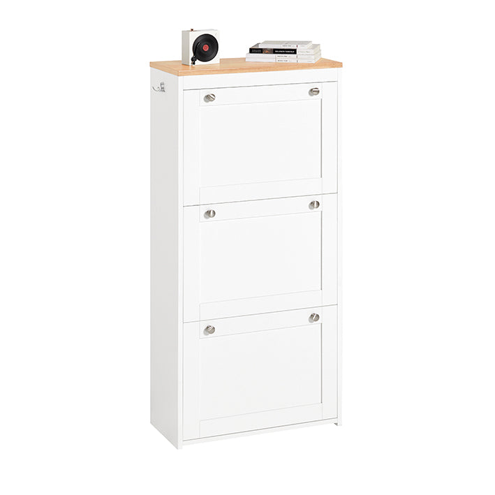 moderne schoenenkast - schoenenorganizer - schoenenopslag - ruimtebesparend ontwerp - aan de muur monteerbaar - stevige constructie - 59 cm x 116 cm x 26 cm