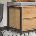 Schoenenkast met Bank - Opbergorganisator - Halbank - Schoenenrek - Industrieel Ontwerp - MDF en Metaal - 110cm x 45cm x 35cm
