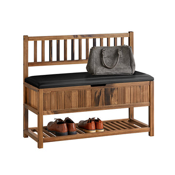 Pine Opbergbank - Schoenenrek - Halorganisator - Hoge Stabiliteit - 90x75x35cm