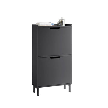 Schoenenkast - Schoenenrek - Schoenenorganizer - MDF en Metaal - 50cm x 90cm x 19cm - Gewicht 12,1kg - Draagvermogen 16kg
