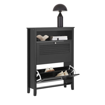Schoenenopbergkast - Schoenenorganizer - Schoenenrek - Wandmontage Stabiliteit - 80x108x25cm
