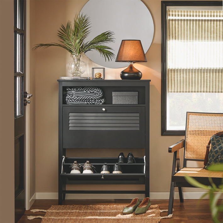Schoenenopbergkast - Schoenenorganizer - Schoenenrek - Wandmontage Stabiliteit - 80x108x25cm
