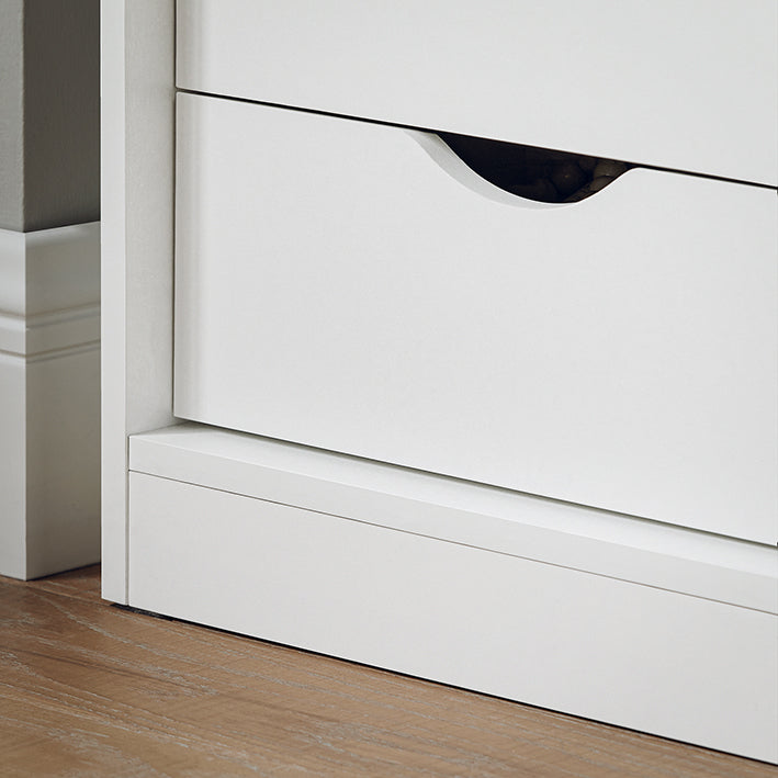 Opbergbank met Schuifdeur - MDF PB Materiaal - Verstelbare Plank - Twee Laden - 80cm x 49cm x 30cm