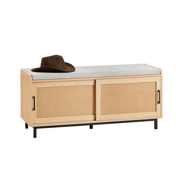 Schoenenkast - Schoenenrek - Schoenenorganizer - PVC Rotan - Industriële Look - 110cm x 49cm x 40cm