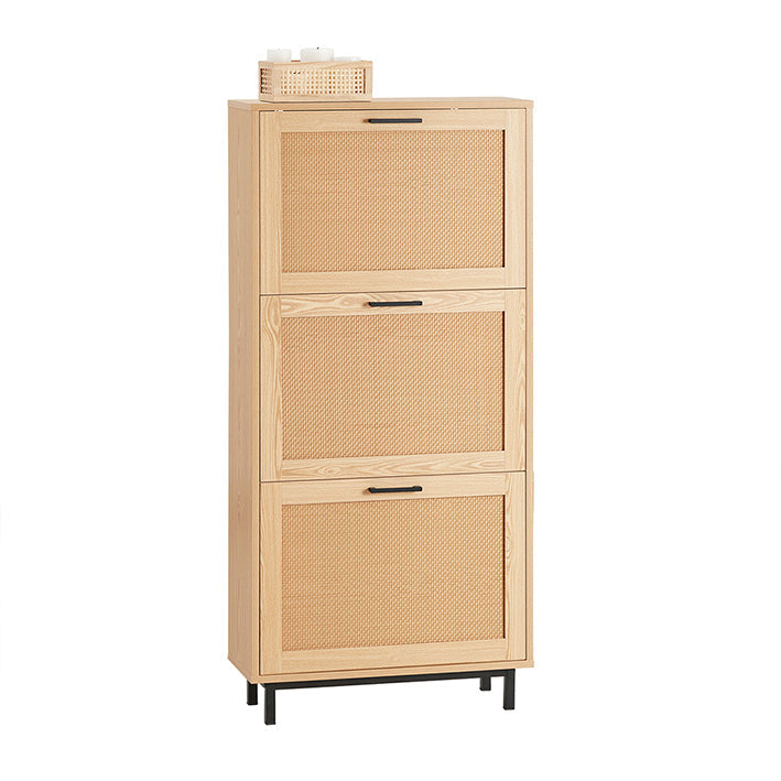 Schoenenkast - Halorganisator - Schoenenopberger - MDF(PDF) - PVC Rotan - Metaal - 60cm x 127cm x 24cm