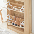 Schoenenkast - Bamboe Schoenenrek - Schoenenopslag - Kantelslot - 60 cm x 118 cm x 24 cm - Elegant ontwerp - Schimmelbestendig