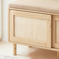 Schoenenkast met Bank - Schoenenorganizer - Schoenenrek - Bamboemateriaal - 121 cm x 49 cm x 35 cm