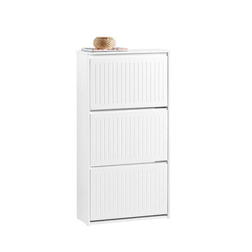 Schoenenopbergkast - Schoenenrek - Schoenenhouder - Verstelbare planken - MDF-materiaal - 61 cm x 120 cm x 26 cm