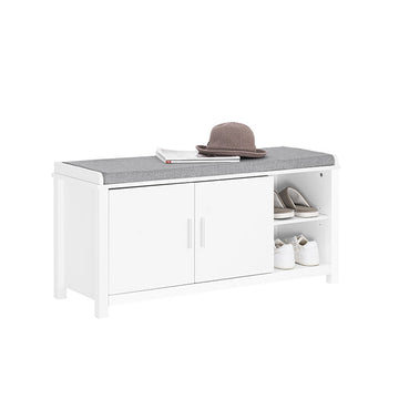Schoenenopbergbank - Schoenenrek - Organizer - Comfortabel kussen - 110x45x40cm