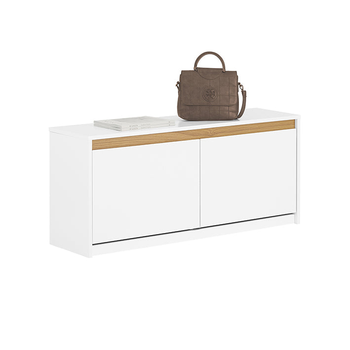 Schoenenbankopslag - Schoenenrek - Ingangsbank - MDF-materiaal - 104 cm x 47 cm x 30 cm - Organiseer schoenen/accessoires - Ruimtebesparend