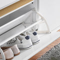 Schoenenbankopslag - Schoenenrek - Ingangsbank - MDF-materiaal - 104 cm x 47 cm x 30 cm - Organiseer schoenen/accessoires - Ruimtebesparend