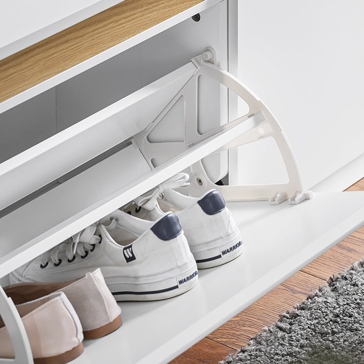 Schoenenbankopslag - Schoenenrek - Ingangsbank - MDF-materiaal - 104 cm x 47 cm x 30 cm - Organiseer schoenen/accessoires - Ruimtebesparend