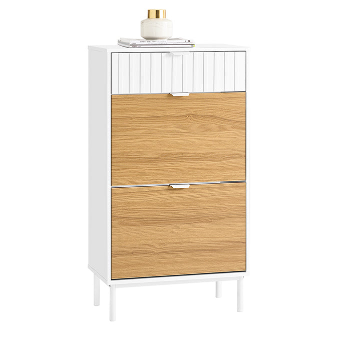 Schoenenopbergkast - Schoenenorganizer - Schoenenrek - MDF & Metaal Stabiliteit - 60x110x35cm