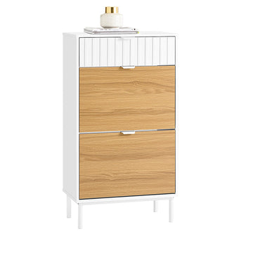 Schoenenopbergkast - Schoenenorganizer - Schoenenrek - MDF & Metaal Stabiliteit - 60x110x35cm
