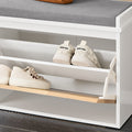 Ingang Schoenenkast - Schoenenorganizer - Schoenenopberger - Comfort Zitplaats - MDF & Rubberhout - 61x47x26cm
