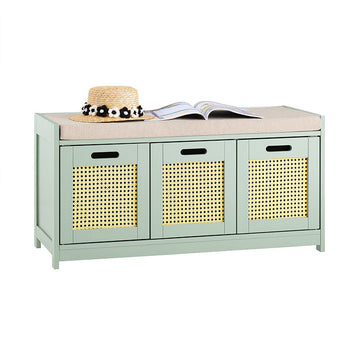 Schoenenopbergbank - Halorganisator - Schoenenkast - Gevoerd zitcomfort - 90x45x35cm