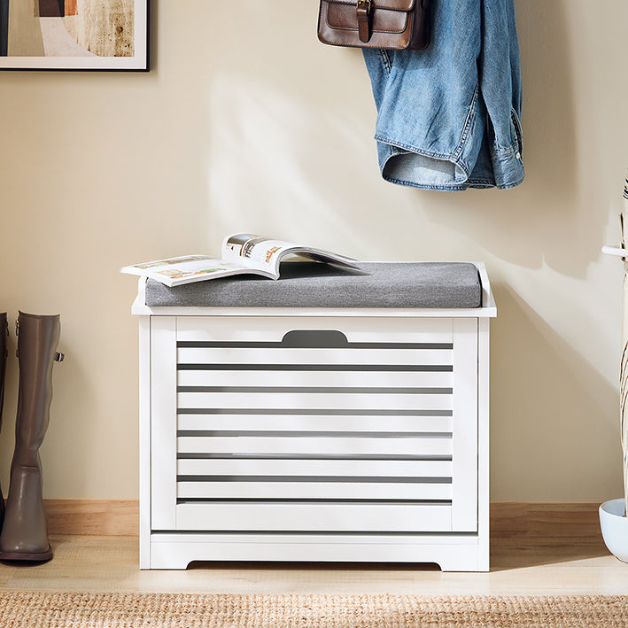 Schoenenkast - Schoenenorganizer - Ingangsopslag - Comfort Zitkussen - MDF (E1) - 60x49x29cm
